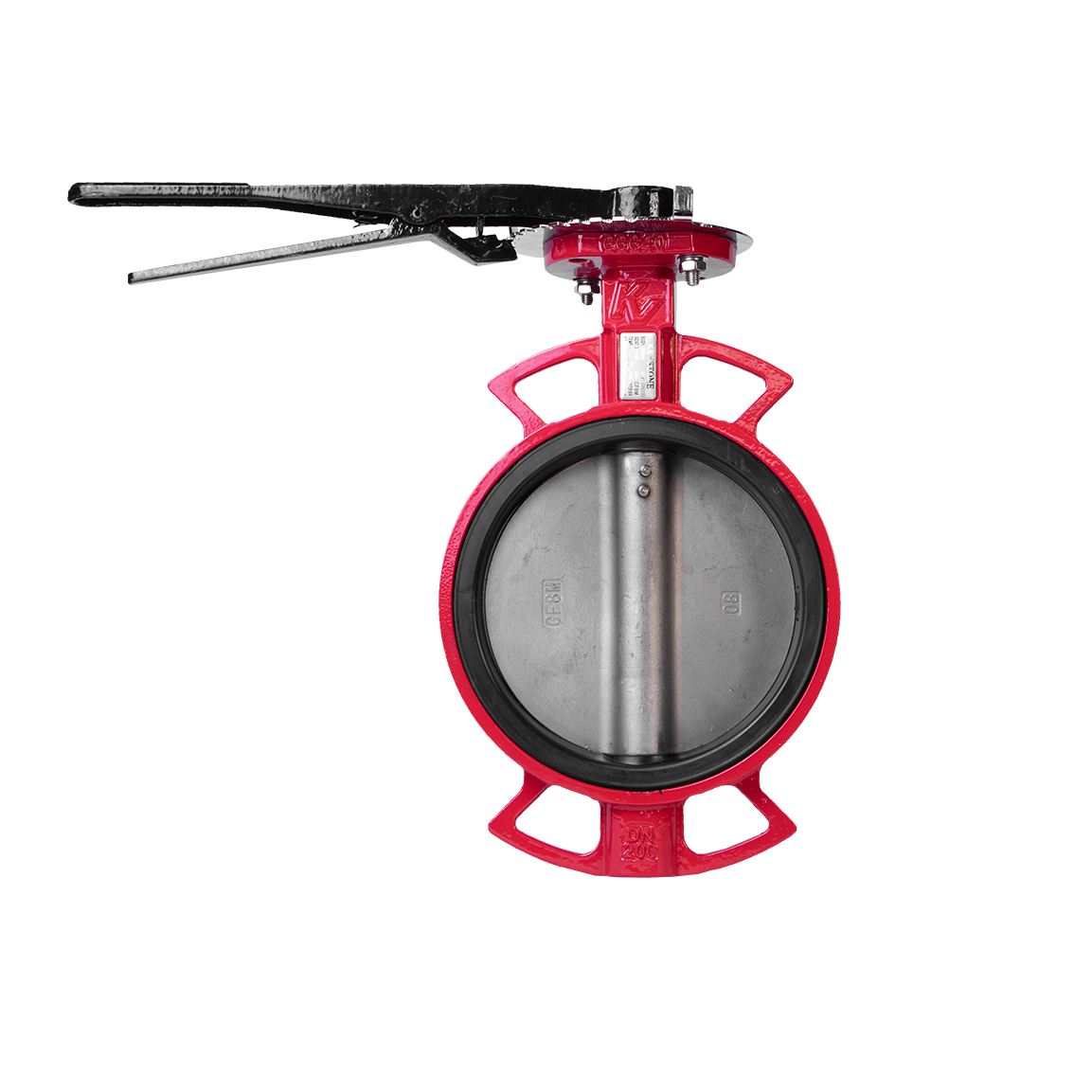 شیر پروانه بدنه چدنی و دیسک استیل 304 کیستون