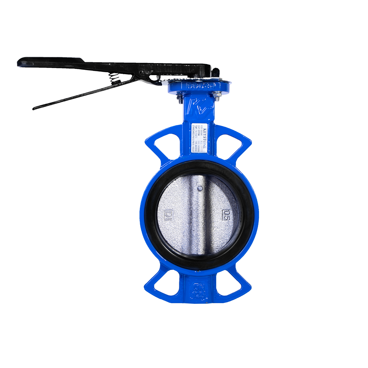 شیر پروانه بدنه چدنی و دیسک کروم  کیستون